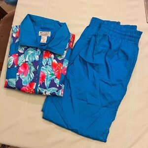 Vibrant Blue Track Pants by Westside